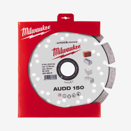 Диск алмазний Speedcross MILWAUKEE AUDD 150, Ø150мм Диск алмазний Speedcross MILWAUKEE AUDD 150, Ø150мм