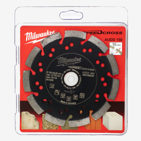Диск алмазний Speedcross MILWAUKEE AUDD 150, Ø150мм Диск алмазний Speedcross MILWAUKEE AUDD 150, Ø150мм