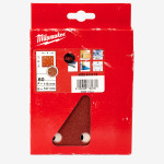 Бумага шлифовальная MILWAUKEE, 115x107мм, зерно 60, (10шт)