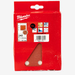 Бумага шлифовальная MILWAUKEE, 115x107мм, зерно 240, (10шт)