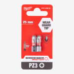 Бита SHOCKWAVE MILWAUKEE, PZ3, 25мм, (2шт) Бита SHOCKWAVE MILWAUKEE, PZ3, 25мм, (2шт)