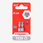 Бита SHOCKWAVE MILWAUKEE, TX20, 25мм, (2шт)