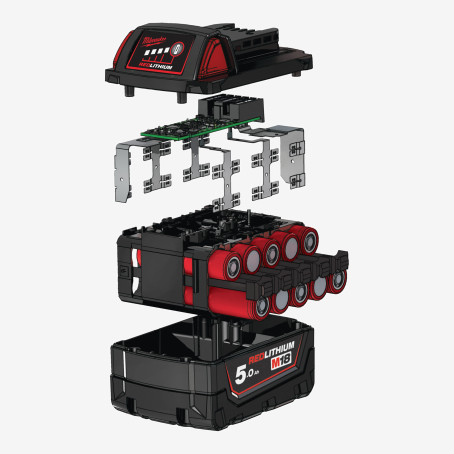 Аккумулятор MILWAUKEE, M18 B52 (5Aг)(M18 В5 - 2шт) Аккумулятор MILWAUKEE, M18 B52 (5Aг)(M18 В5 - 2шт)