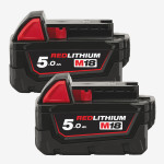 Аккумулятор MILWAUKEE, M18 B52 (5Aг)(M18 В5 - 2шт) Аккумулятор MILWAUKEE, M18 B52 (5Aг)(M18 В5 - 2шт)