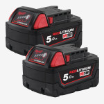 Аккумулятор MILWAUKEE, M18 B52 (5Aг)(M18 В5 - 2шт) Аккумулятор MILWAUKEE, M18 B52 (5Aг)(M18 В5 - 2шт)