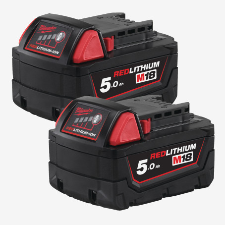 Аккумулятор MILWAUKEE, M18 B52 (5Aг)(M18 В5 - 2шт) Аккумулятор MILWAUKEE, M18 B52 (5Aг)(M18 В5 - 2шт)