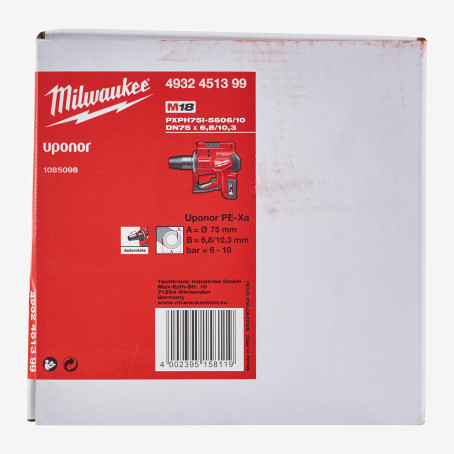 Головка розширювальна UPONOR Q&E MILWAUKEE, PXPH75I-5606/10