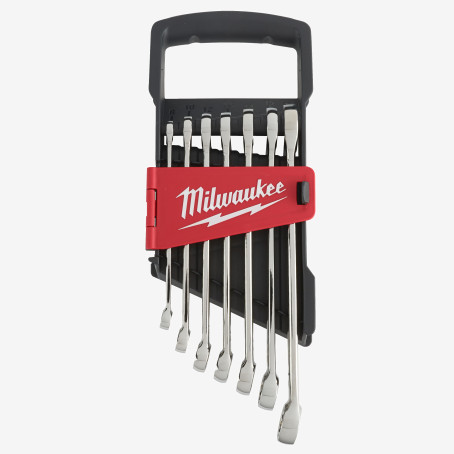 Набір метричних ключів рожково-накидних MAX BITE™ MILWAUKEE, (7шт) Набір метричних ключів рожково-накидних MAX BITE™ MILWAUKEE, (7шт)