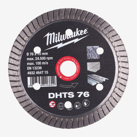 Диск алмазный DHTS 76; Ø76мм для M12 FCOT Диск алмазный DHTS 76; Ø76мм для M12 FCOT