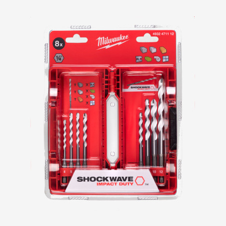 Набор сверл универсальных ShW HEX MILWAUKEE №1, (8шт) Набор сверл универсальных ShW HEX MILWAUKEE №1, (8шт)