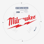 Диск пильный PFTE MILWAUKEE, Ø190х30х1,8мм, 4 зуб., по фиброцементу Диск пильный PFTE MILWAUKEE, Ø190х30х1,8мм, 4 зуб., по фиброцементу