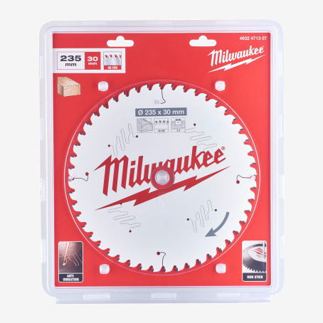 Диск пильный PFTE MILWAUKEE, Ø235х30х2, 4мм, 60 зуб.