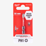 Біта SHOCKWAVE MILWAUKEE, PH1, 50мм (1шт)