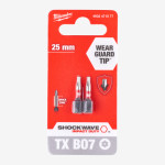 Біта SHOCKWAVE MILWAUKEE, TX BO7, 25мм, (2шт)