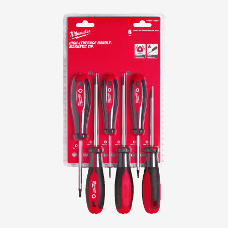 Набір викруток магнітних TORX MILWAUKEE з тригранною рукояткою, (6шт) Набір викруток магнітних TORX MILWAUKEE з тригранною рукояткою, (6шт)