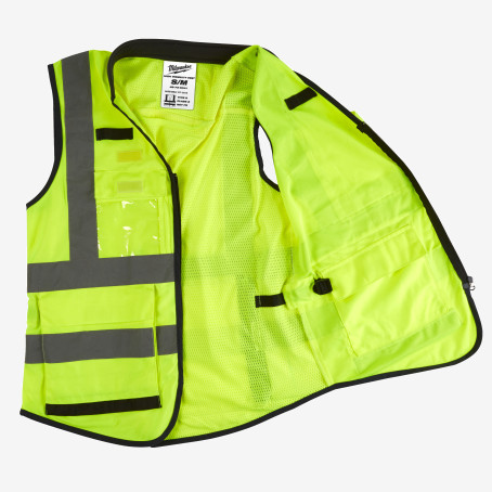 Жилет жовтий PREMIUM MILWAUKEE, сигнального забарвлення (L/XL) Жилет жовтий PREMIUM MILWAUKEE, сигнального забарвлення (L/XL)
