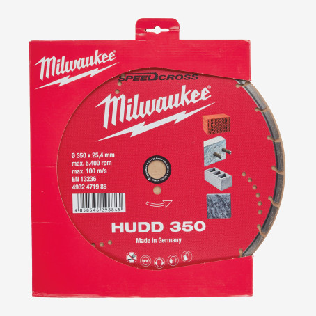 Диск алмазный Speedcross MILWAUKEE HUDD 350, Ø350мм