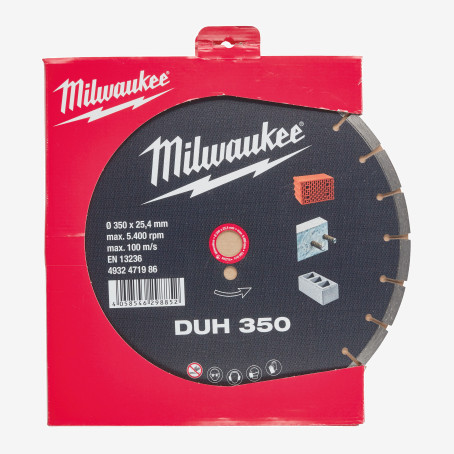 Диск алмазный MILWAUKEE DUH 350, Ø350мм