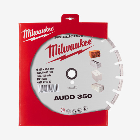Диск алмазный Speedcross MILWAUKEE AUDD 350, Ø350мм