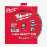 Диск алмазный Steelhead 350 MILWAUKEE, Ø350мм, по металлу