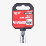 Головка хромированная метрическая 1/4'' MILWAUKEE, 8мм