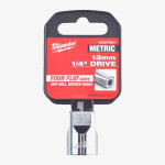 Головка хромированная метрическая 1/4'' MILWAUKEE, 13мм Головка хромированная метрическая 1/4'' MILWAUKEE, 13мм