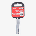 Головка хромированная метрическая удлиненная 1/4'' MILWAUKEE, 10мм