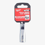Головка хромированная метрическая удлиненная 1/4'' MILWAUKEE, 12мм