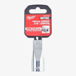 Головка хромированная метрическая удлиненная 1/4'' MILWAUKEE, 15мм