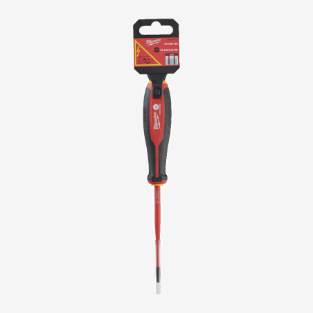 Викрутка VDE діелектрична MILWAUKEE SL 0,6х3,5х100мм Викрутка VDE діелектрична MILWAUKEE SL 0,6х3,5х100мм