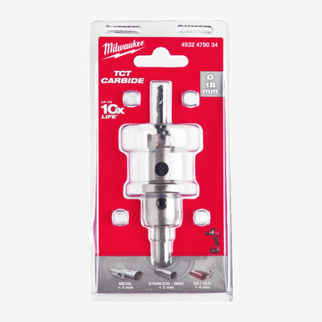Коронка Holesaw TCT MILWAUKEE, Ø18мм Коронка Holesaw TCT MILWAUKEE, Ø18мм