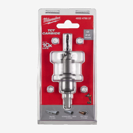 Коронка Holesaw TCT MILWAUKEE, Ø22мм Коронка Holesaw TCT MILWAUKEE, Ø22мм