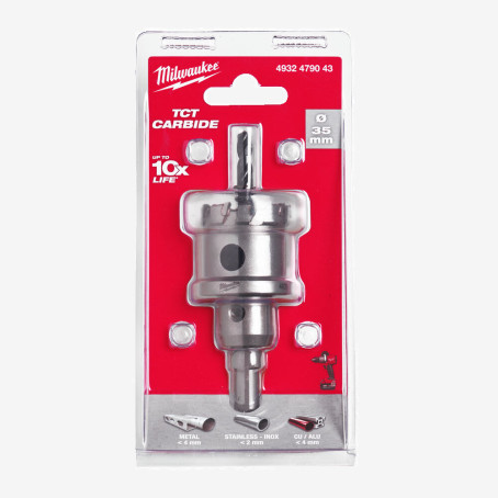 Коронка Holesaw TCT MILWAUKEE, Ø35мм Коронка Holesaw TCT MILWAUKEE, Ø35мм