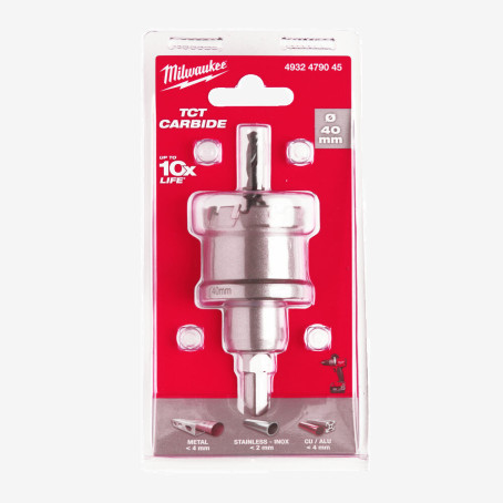 Коронка Holesaw TCT MILWAUKEE, Ø40мм Коронка Holesaw TCT MILWAUKEE, Ø40мм