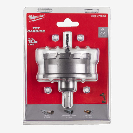 Коронка Holesaw TCT MILWAUKEE, Ø70мм Коронка Holesaw TCT MILWAUKEE, Ø70мм