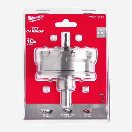 Коронка Holesaw TCT MILWAUKEE, Ø80мм Коронка Holesaw TCT MILWAUKEE, Ø80мм