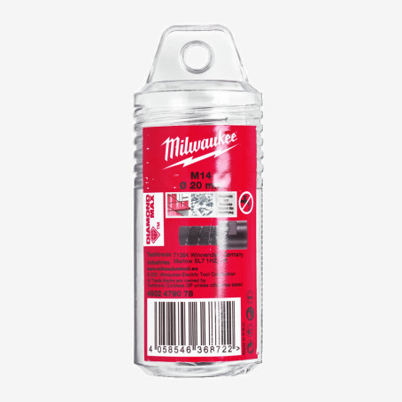Фреза алмазна MILWAUKEE M14, Ø20мм Фреза алмазна MILWAUKEE M14, Ø20мм
