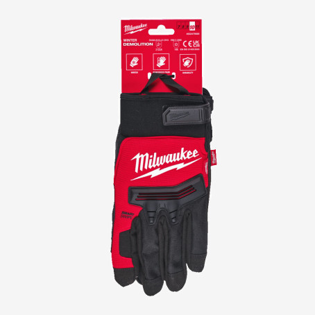 Перчатки MILWAUKEE с защитой от удара, зимние, 10/XL