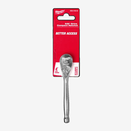 Ручка скорочена 3/8'' MILWAUKEE з храповиком