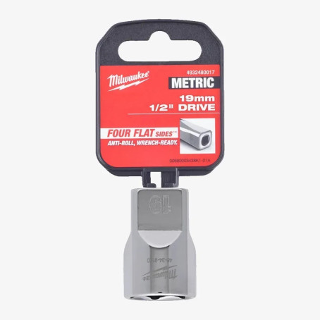 Головка хромированная метрическая 1/2'' MILWAUKEE, 19мм Головка хромированная метрическая 1/2'' MILWAUKEE, 19мм