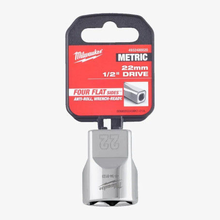 Головка хромированная метрическая 1/2'' MILWAUKEE, 22мм Головка хромированная метрическая 1/2'' MILWAUKEE, 22мм