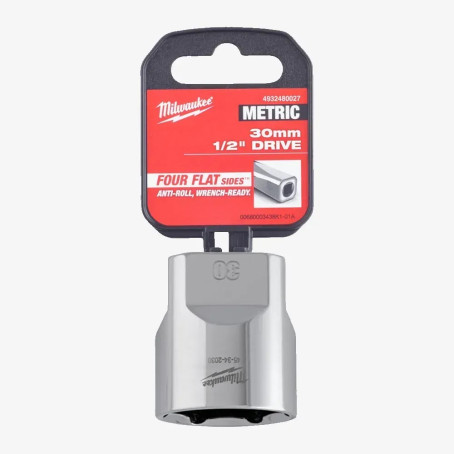 Головка хромированная метрическая 1/2'' MILWAUKEE, 30мм Головка хромированная метрическая 1/2'' MILWAUKEE, 30мм