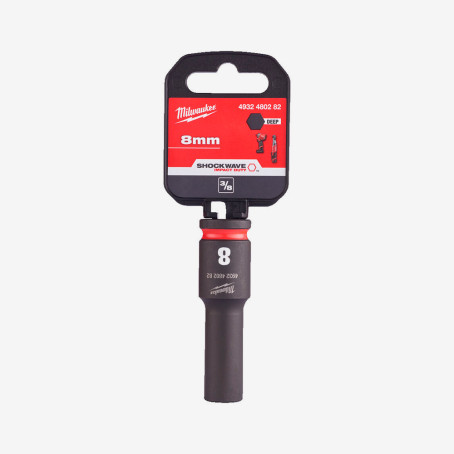 Головка ShW 3/8'' SKT MILWAUKEE удлиненная, 8мм