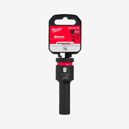 Головка ShW 1/2'' SKT MILWAUKEE удлиненная, 8мм