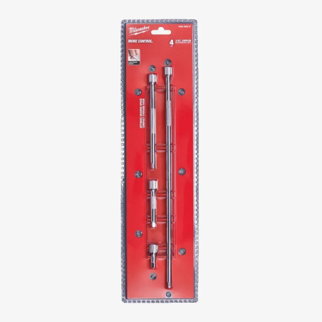 Набор удлинителей для головок хромированных MILWAUKEE 1/4'', (4шт)