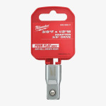 Переходник для головок хромированний MILWAUKEE с 3/8'' на 1/2''