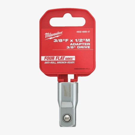 Переходник для головок хромированний MILWAUKEE с 3/8'' на 1/2''