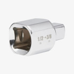 Переходник для головок хромированний MILWAUKEE с 1/2'' на 3/8''