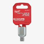 Переходник для головок хромированний MILWAUKEE с 1/2'' на 3/8''