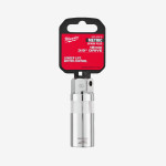 Хромированная головка 3/8'' MILWAUKEE для свечей зажигания, 18мм Хромированная головка 3/8'' MILWAUKEE для свечей зажигания, 18мм